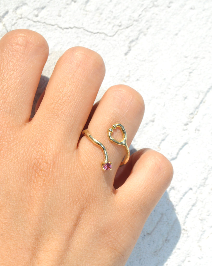 Pink stethoscope ring